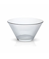 BOWL DE VIDRIO RAYADO 16,6X9,2CM.-C5  